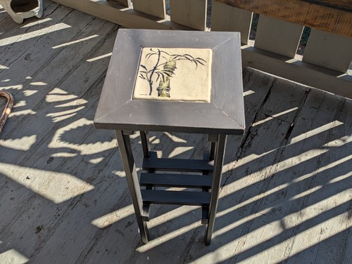 Side table handcrafted hand - side,