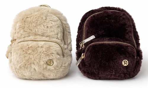 Plush fleece mini backpack - fleece,