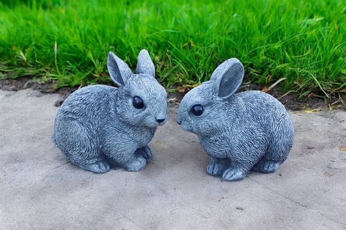 Cute concrete bunny rabbit - concrete,