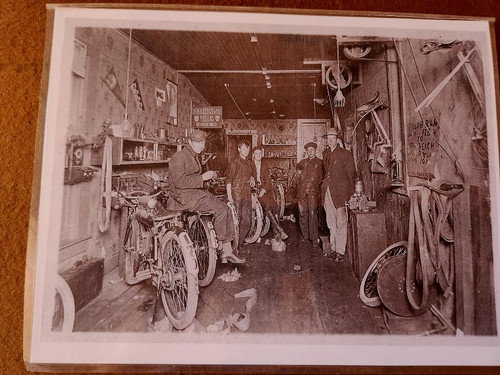 Antique indian motorcycle - indian,