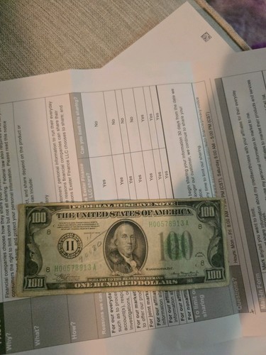 Billete 100 dolar genuino - billete,