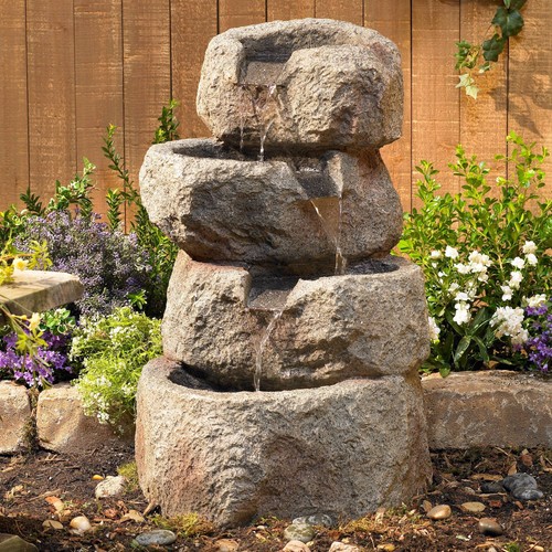 Rustic zen outdoor water - rustic,