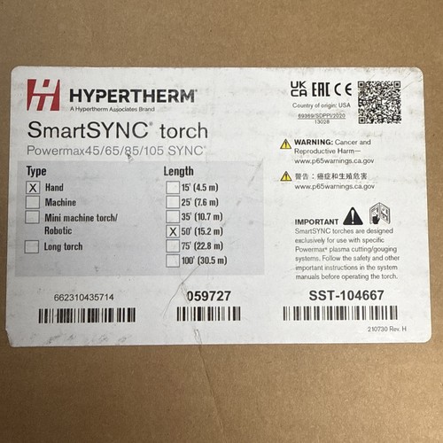 New hypertherm 059727 - new,