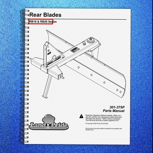 Land pride rb16 series rear - land,