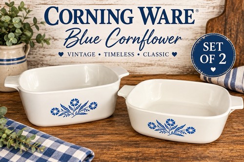 Vintage corning ware blue - vintage,