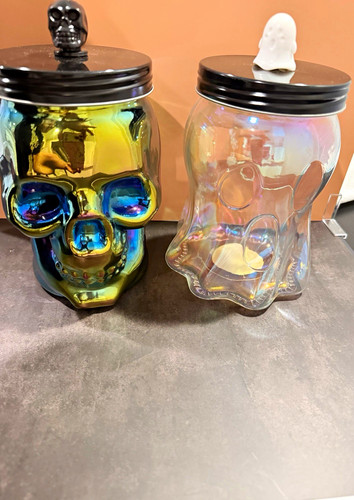 Set glass iridescent - of, 2