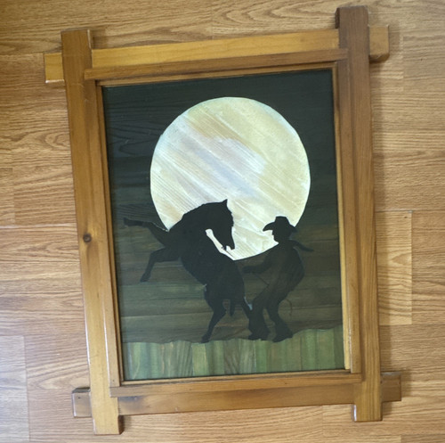 Framed western americana - framed,