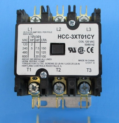 Contactor 110 vac phase for - vac, 1