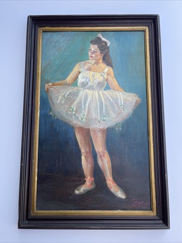 Antique ballet dancer - dancer, painting