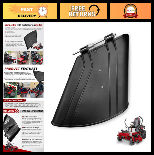 Deflector chute for zero - deflector,