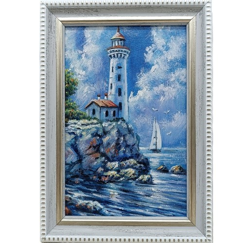 Lighthouse original oil - lighthouse,