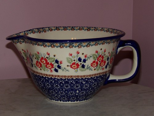 Polish pottery large batter - polish,