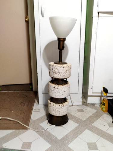 Cork danish table lamp - danish,