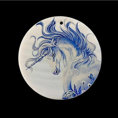 Unicorn horse large pendant - large,