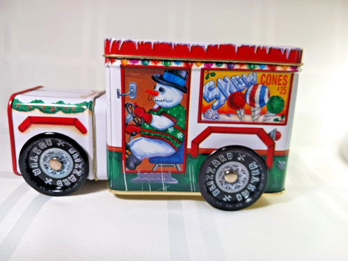 Tin box company snowman - tin,