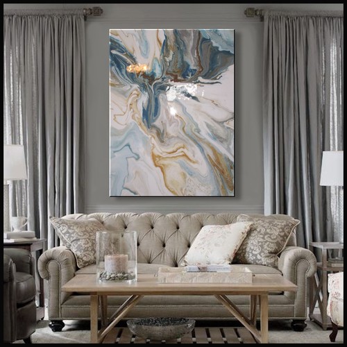 Abstract painting resin canvas - abstract,