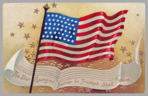 1909 american flag star - american,