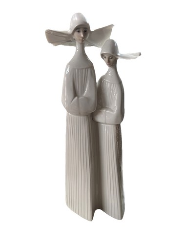 Lladro porcelain nuns - lladro,