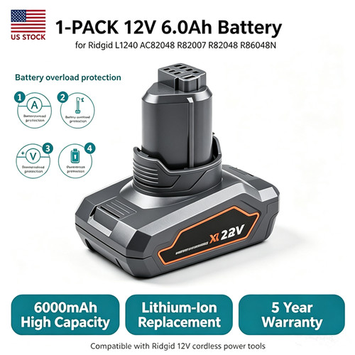 12v battery for ridgid - ah,