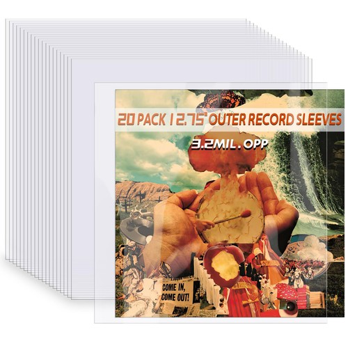 Clear vinyl record sleeves - record,