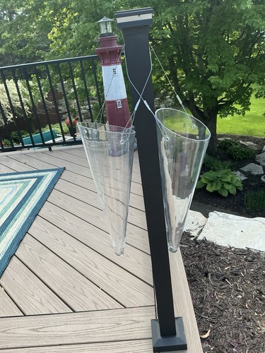Set hanging glass cone - of, 2