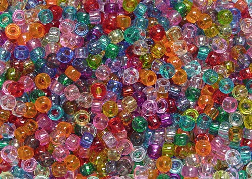 7x4mm mini pony beads - 7x4mm, made