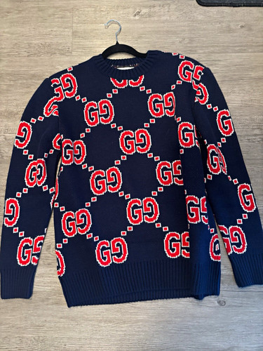 Gucci men logo - logo, knit
