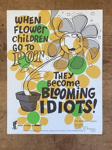 Vtg sos anti drugs poster - vtg,