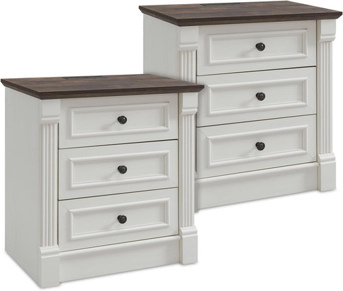Tall farmhouse nightstand - 26",