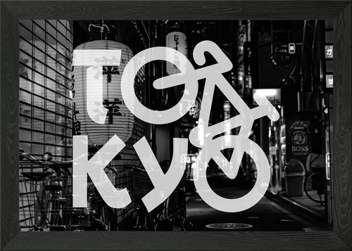 Tokyo bike framed wall - bike,