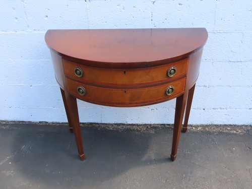 1940s demilune console table - console,
