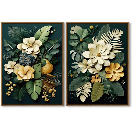2pcs nature flower - flower, botanical