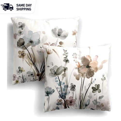 Durable 18x18 floral throw - durable,