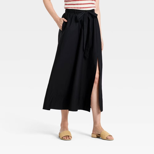 Women belted maxi line - belted, a-line