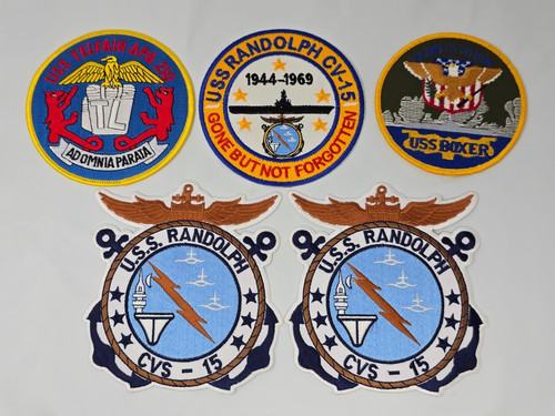Vintage navy patches uss - us,