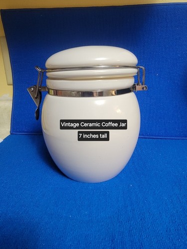 Wcl white ceramic hinged jar - ceramic,