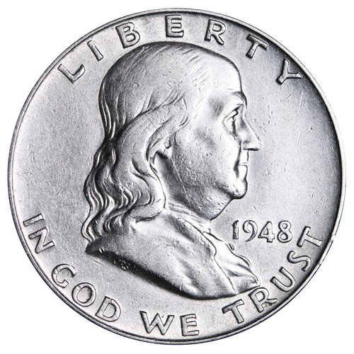 1948 franklin silver half - 1948,