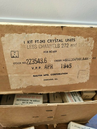 1945 243 radio crystals - ft-243,