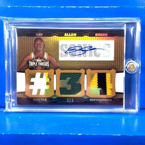 Ray allen 2007 topps triple - allen,