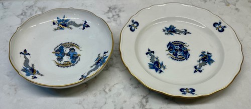 Meissen blue court dragon - court,