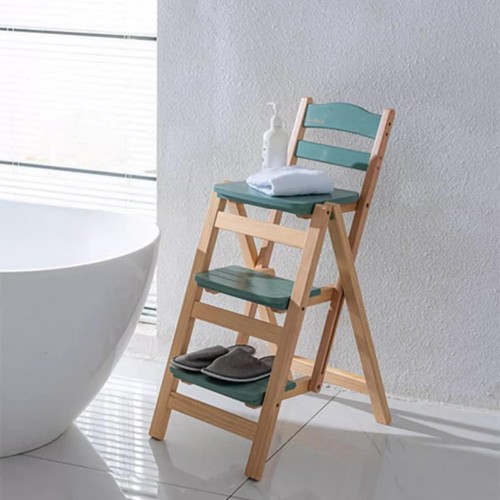 Folding bar stool step - folding,