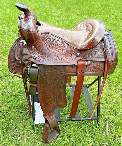 Western pleasure saddle tooled - pleasure,