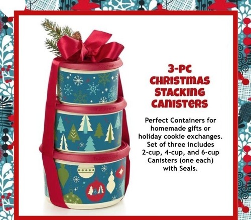 Tupperware holiday stacking - holiday,