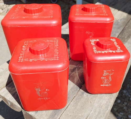 Four vintage lustro ware - vintage,