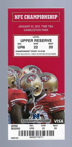 Giants 49ers 2011 2012 - ny, @