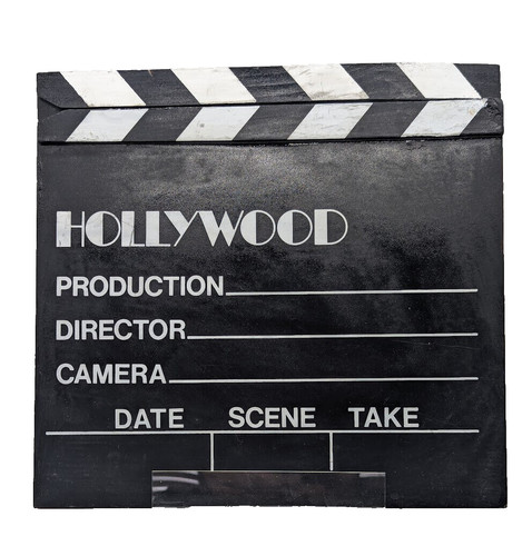 Movie set director clapboard - movie, director's
