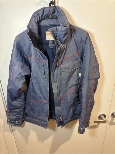 Denim betty rides snowboarding - betty,