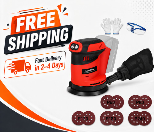 Cordless random orbital - orbital, sander