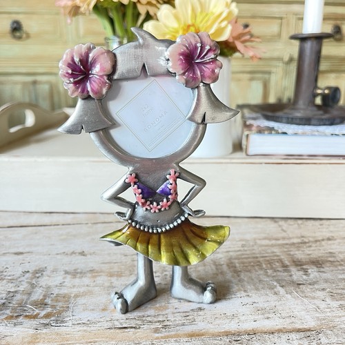 Hula girl picture frame - girl,