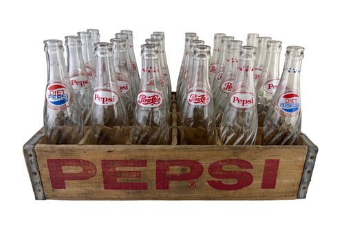 Vtg original pepsi bottles - vtg,
